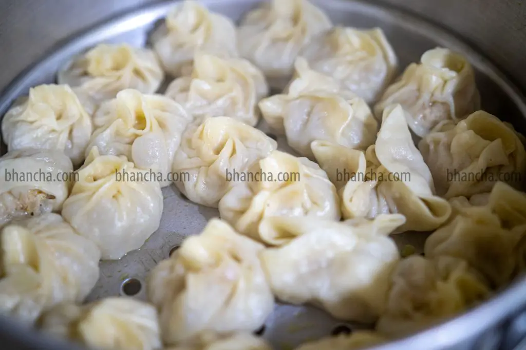 steamed chicken momo